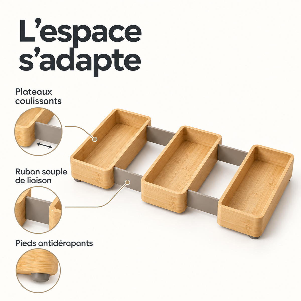 Plateau Ruban Ajustable