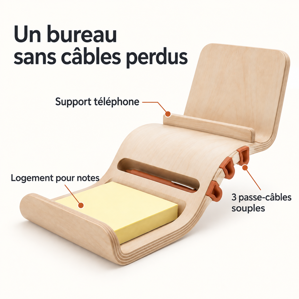 Support Courbe Câbles & Notes