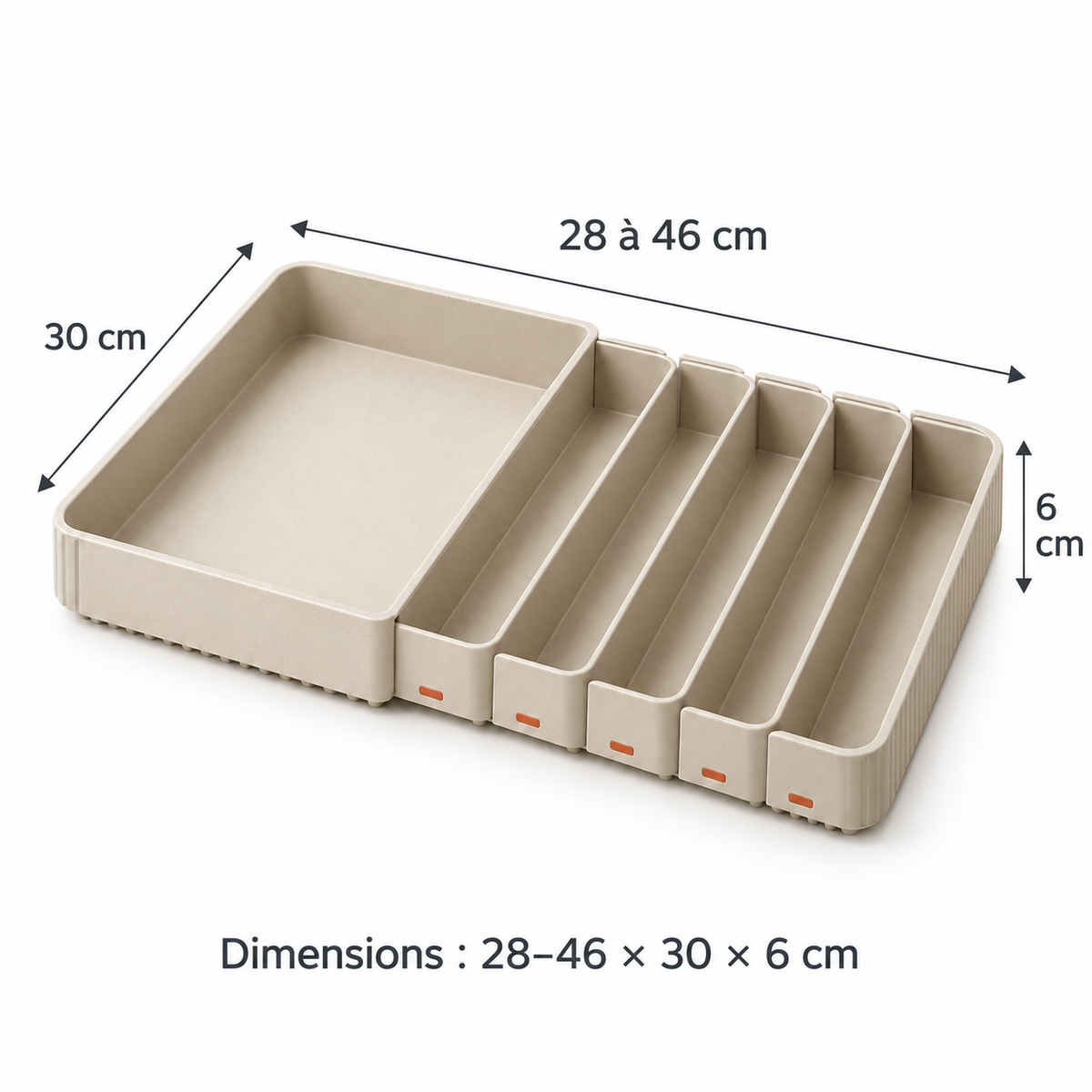 Organiseur Ligne Claire Extensible